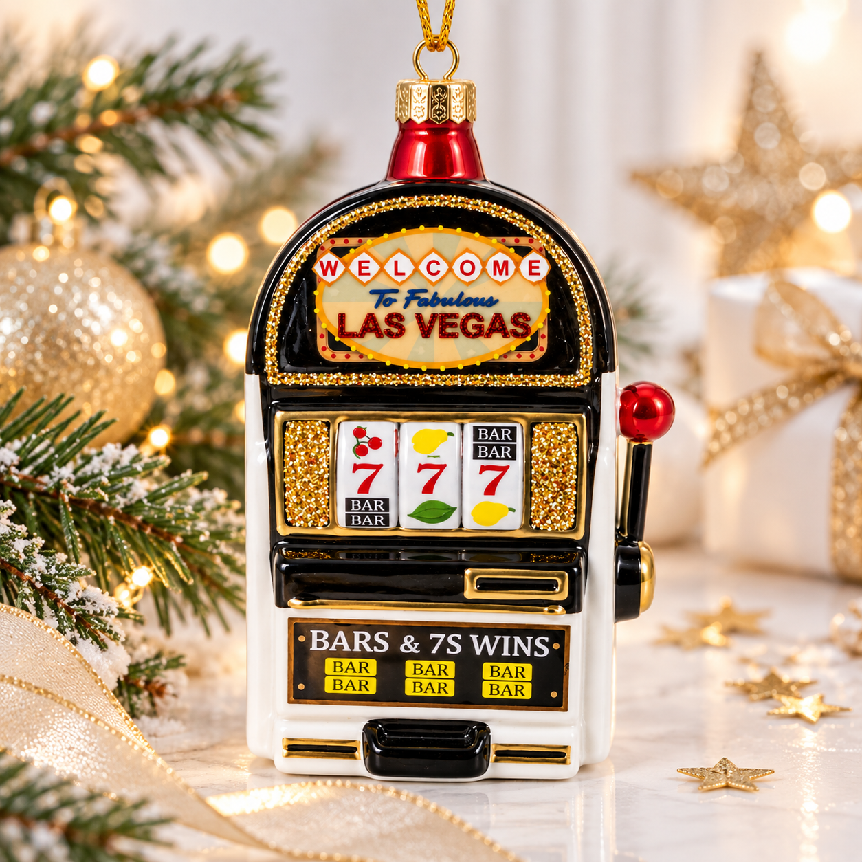 Vitbis Hrací automat skleněná baňka 10 cm 1 ks