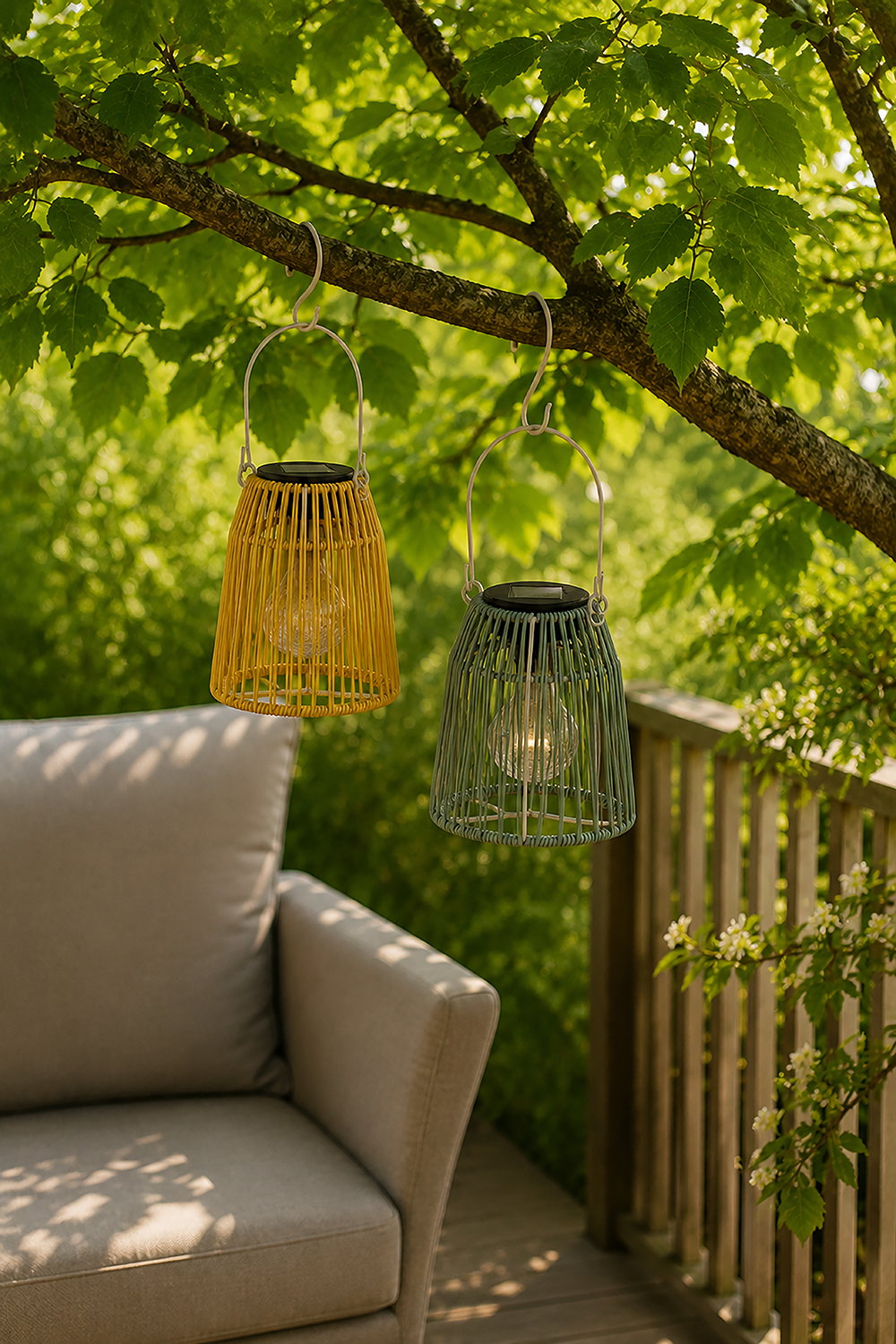 Det Gamle Apotek Solar lantern solární lucerna 18 cm žlutá
