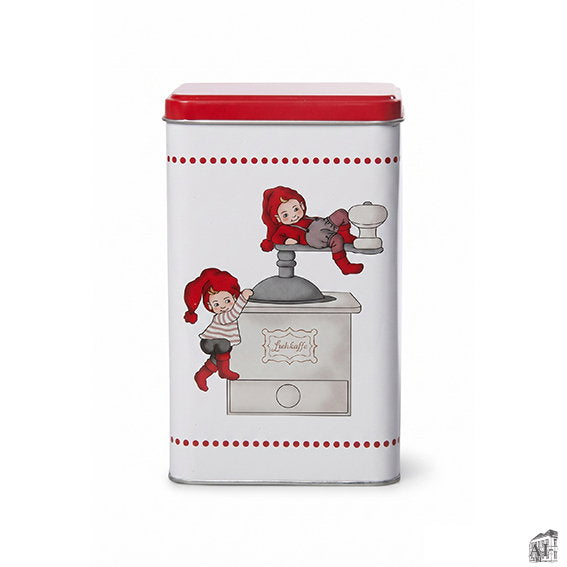 Det Gamle Apotek Cake Tin dóza na cukroví kovová bílá