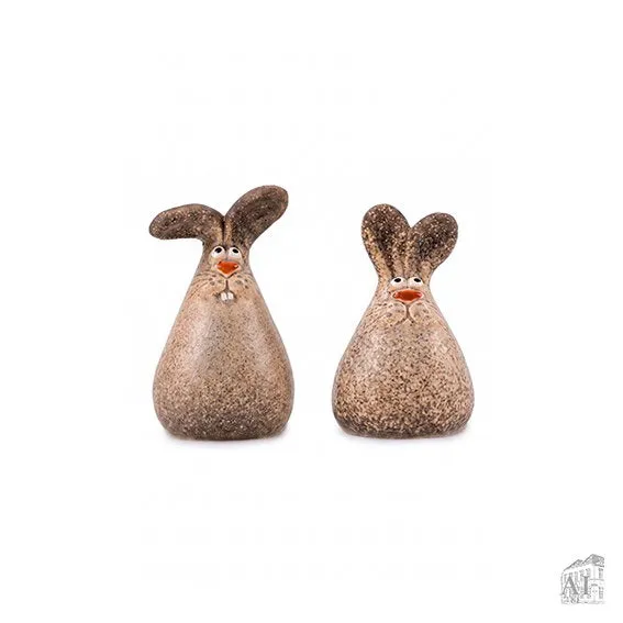 Det Gamle Apotek Easter bunny velikonoční zajíček bílý 13 cm
