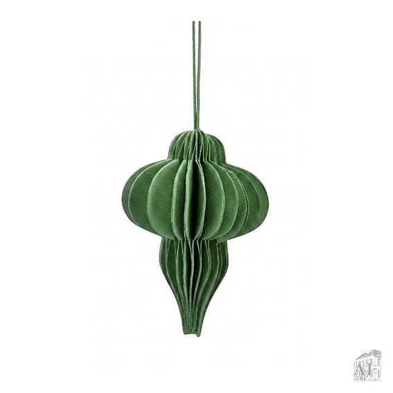 Det Gamle Apotek Ornament papírová ozdoba zelená 10 cm