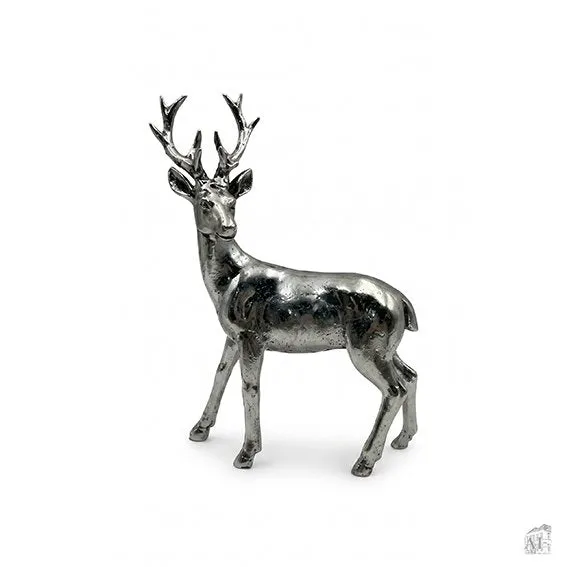 Det Gamle Apotek Reindeer figurka soba stříbrná 22 cm