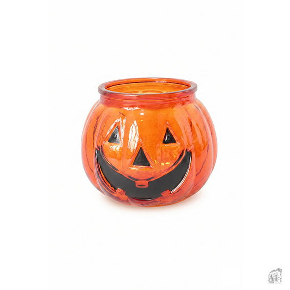 Det Gamle Apotek Candle holder svícen 8 cm oranžový sklo