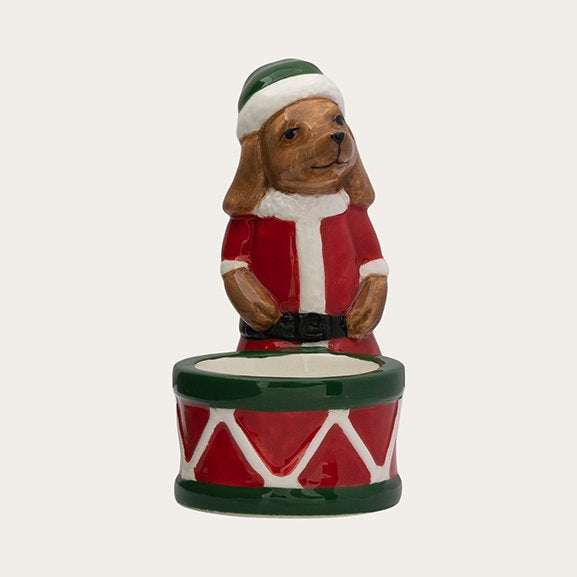 Det Gamle Apotek Tealight svícen červený 10 cm