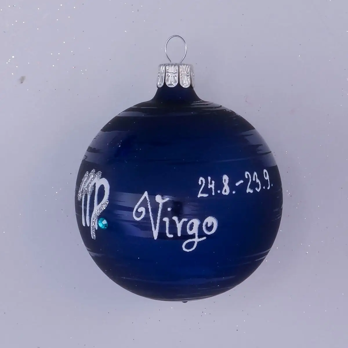Vánoční ozdoby 16145259 koule inkoust matná 70 mm
