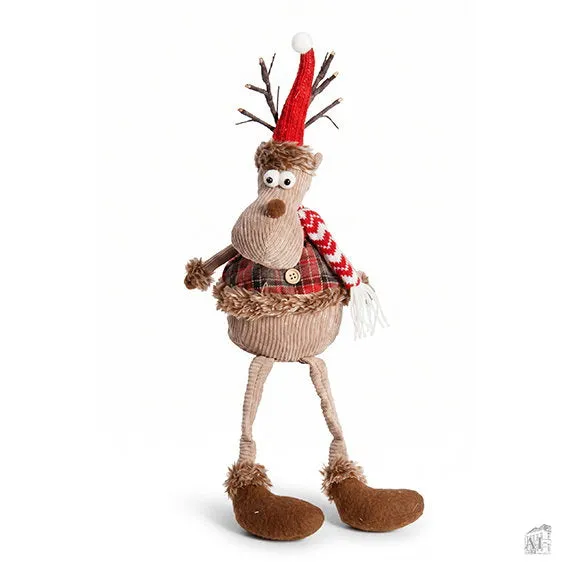 Det Gamle Apotek Reindeer with LED svítící sob hnědý 51 cm