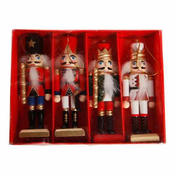 Det Gamle Apotek Nutcracker dřevěný louskáček červený