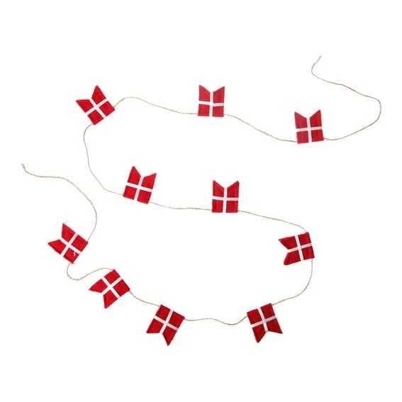 Det Gamle Apotek Flag garland látková girlanda vlaječky lněná
