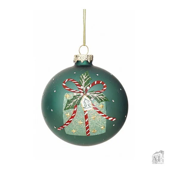 Det Gamle Apotek Christmas bauble baňka 8 cm zelená
