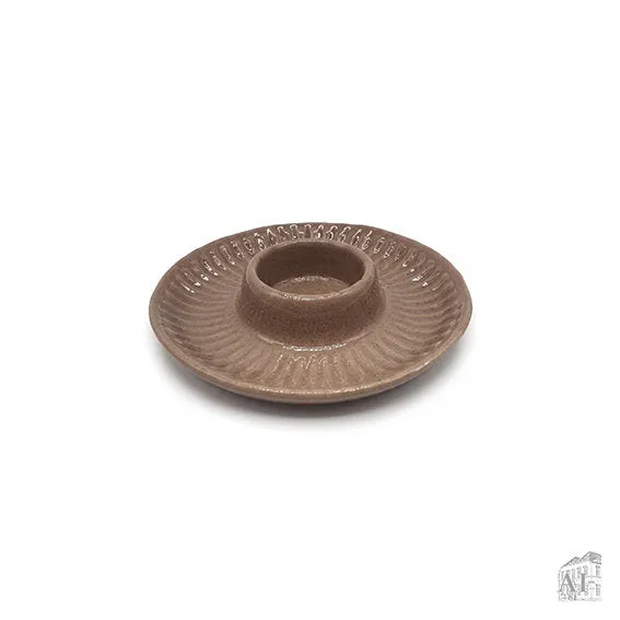 Det Gamle Apotek Brown calendar svícen hnědý dolomit 5 cm
