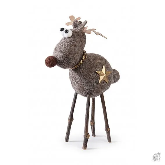 Det Gamle Apotek Reindeer figurka sob vlna 28 cm