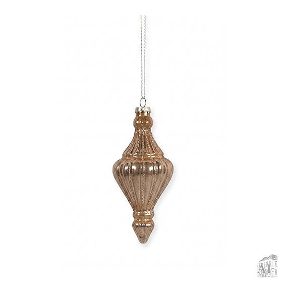 Det Gamle Apotek Drop ornament skleněná kapka zlatá 14 cm