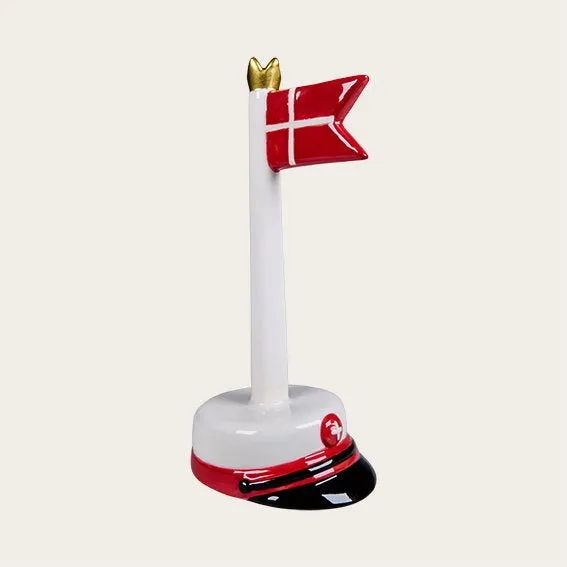 Det Gamle Apotek Flag dolomitová vlajka červená 18 cm