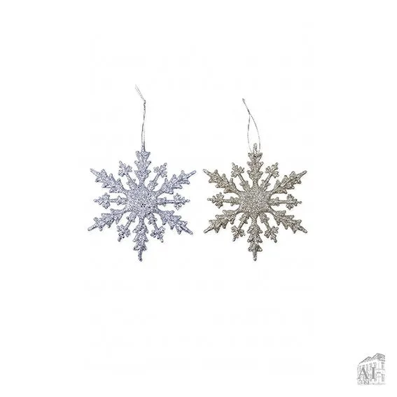 Det Gamle Apotek Snowflake závěsná vločka 14 cm plast 1 ks