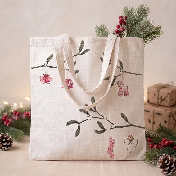 Det Gamle Apotek Bag plátěná taška bílá 42 cm