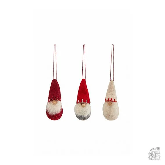 Det Gamle Apotek Gnome závěsná ozdoba 9 cm vlna mix