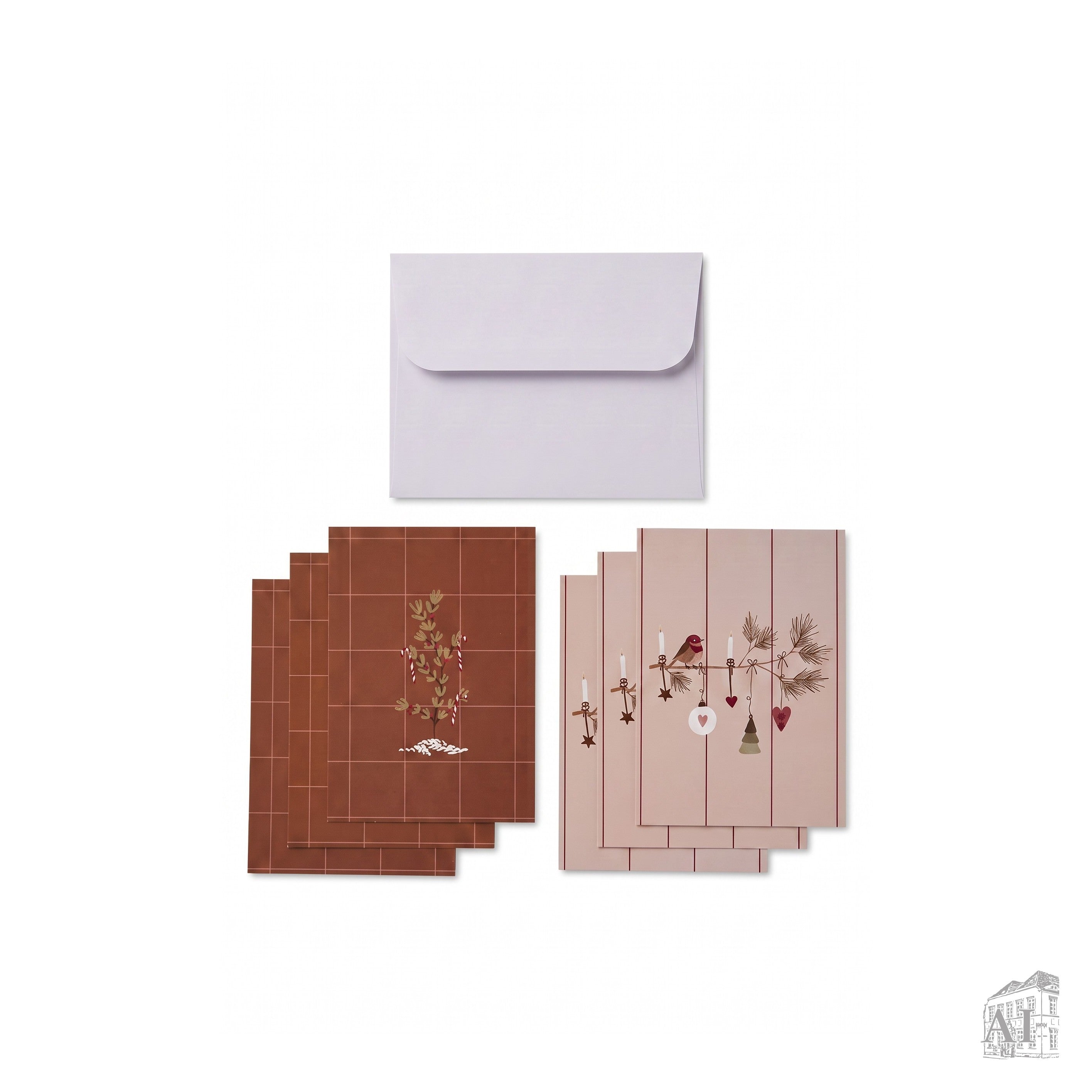 Det Gamle Apotek Doublecard vánoční přání 6 ks s obálkou