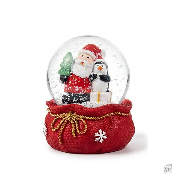 Det Gamle Apotek Snow globe sněžítko 8 cm červené
