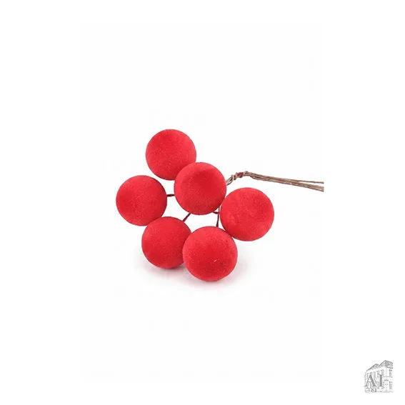 Det Gamle Apotek Berries dekorace 12 cm červené bobule