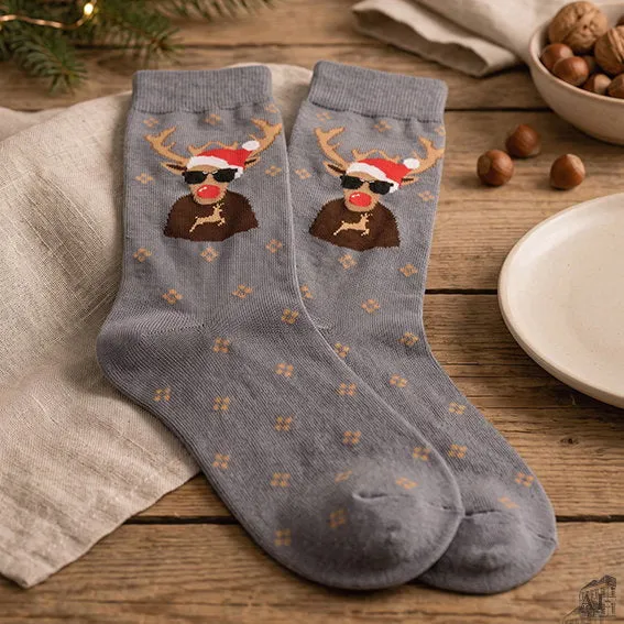 Det Gamle Apotek Mens Socks ponožky šedé 42-46 bavlna