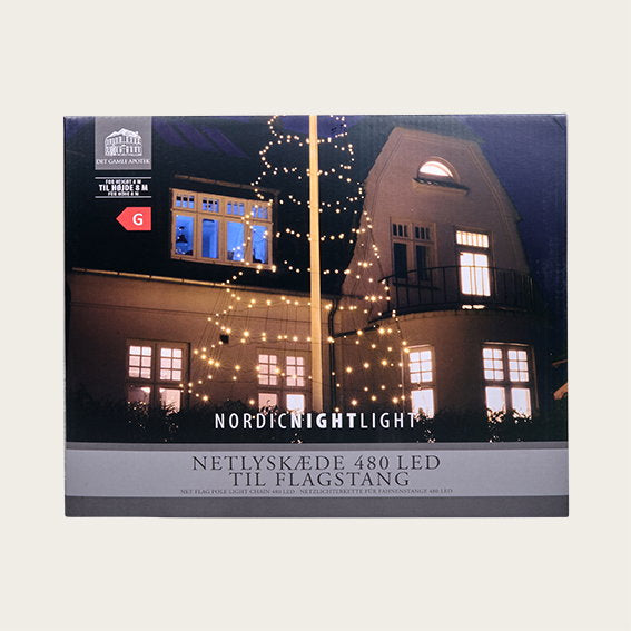 Det Gamle Apotek Lightchain for flagpole 480 LED řetěz 8 m