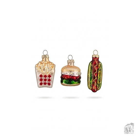 Det Gamle Apotek Ornament skleněná ozdoba zelená 3 ks