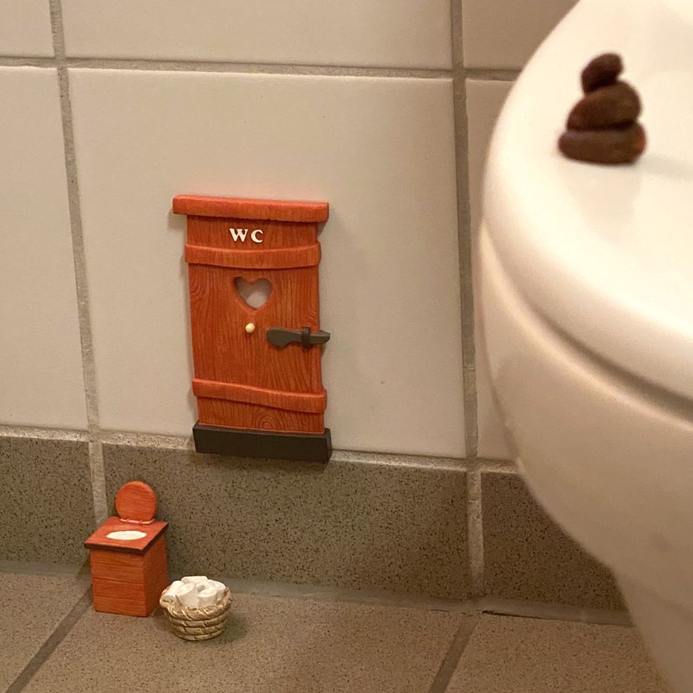 Det Gamle Apotek Gnomes košík na papír bílý