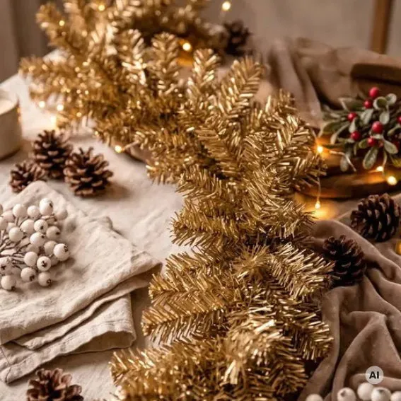 Det Gamle Apotek Artificial Garland girlanda zlatá PVC