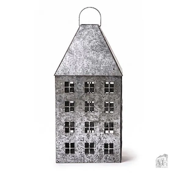 Det Gamle Apotek Light house lucerna 35 cm šedá kov