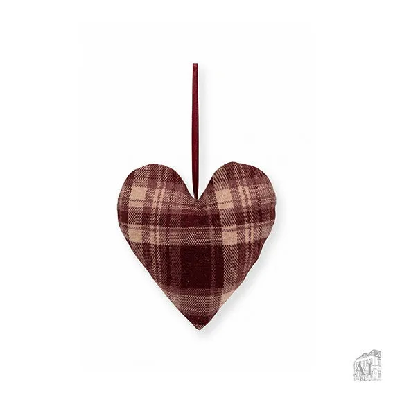 Det Gamle Apotek Heart závěsná ozdoba červená 9 cm