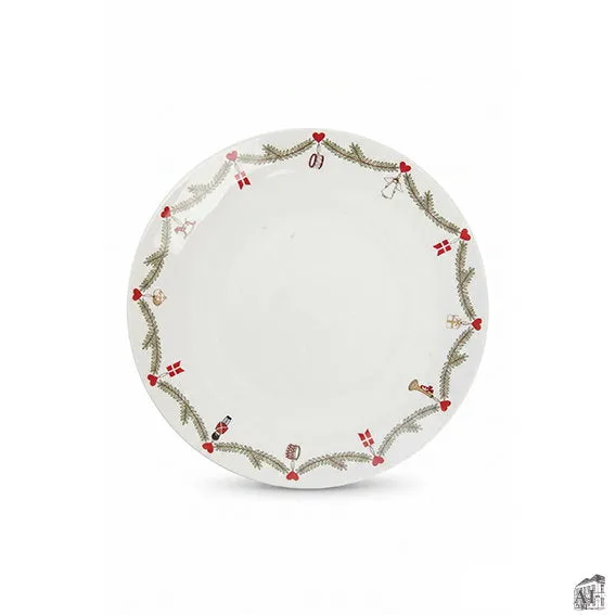 Det Gamle Apotek Classic Christmas Plate talíř 27 cm bílý