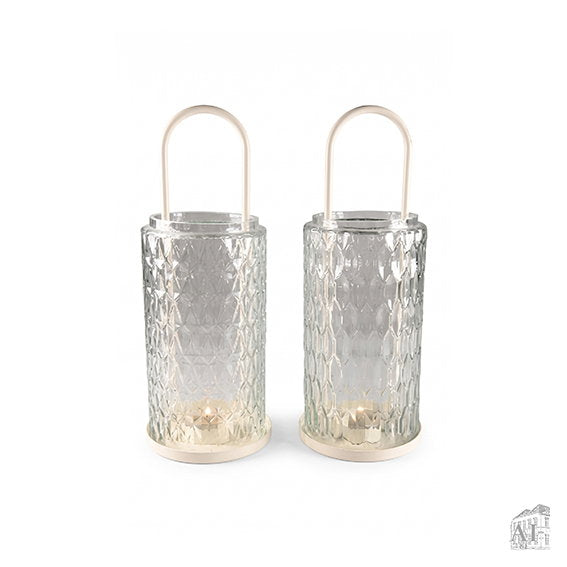 Det Gamle Apotek Lantern lucerna skleněná 28 cm čirá