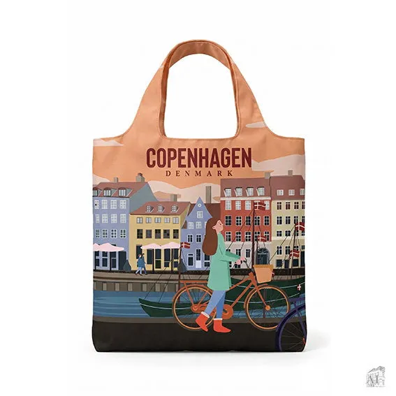 Det Gamle Apotek Shoppingbag taška København oranžová