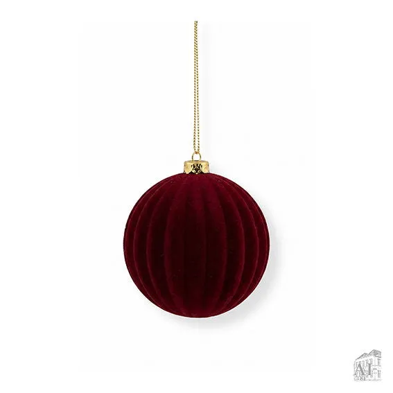 Det Gamle Apotek Christmas bauble baňka 8 cm červená plast