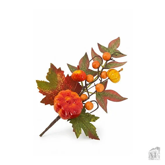 Det Gamle Apotek Branch umělá větev oranžová 33 cm