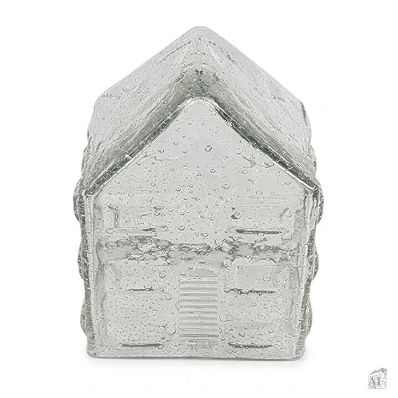 Det Gamle Apotek House skleněná ozdoba 14 cm transparentní