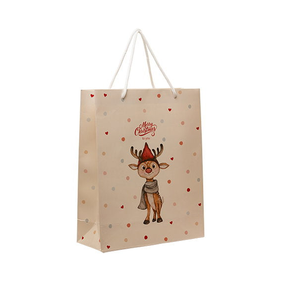Det Gamle Apotek Giftbag papírová taška šedá 32 cm