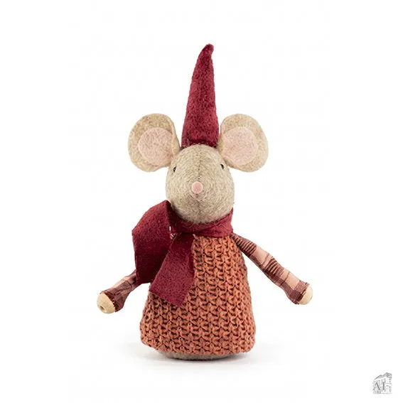 Det Gamle Apotek Mouse figurka myška 18 cm červená