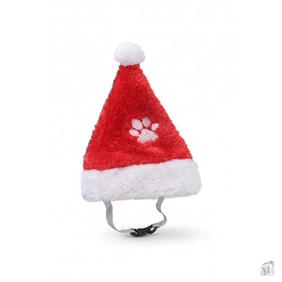 Det Gamle Apotek Christmas hat for cats čepice červená