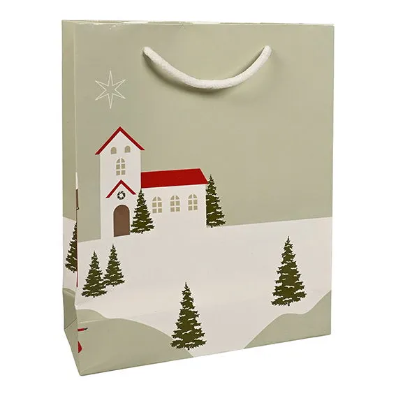 Det Gamle Apotek Giftbag dárková taška 24 cm červená papírová