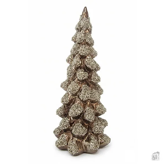 Det Gamle Apotek Tree stromek 20 cm hnědý sklo