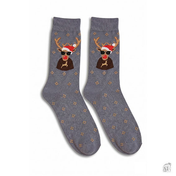 Det Gamle Apotek Mens Socks ponožky šedé 42-46 bavlna