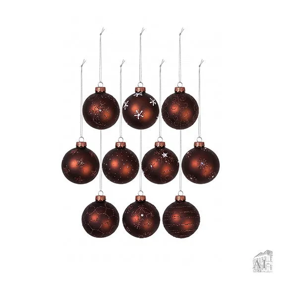 Det Gamle Apotek Balls baňka 8 cm měděná skleněná