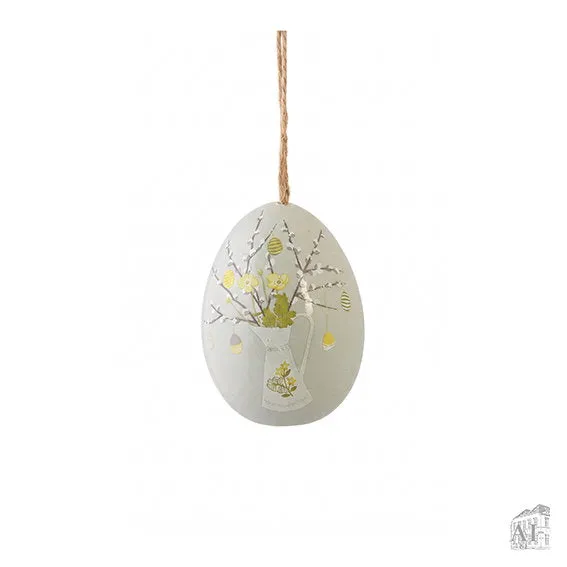 Det Gamle Apotek Easter egg vajíčko šedé 6 cm