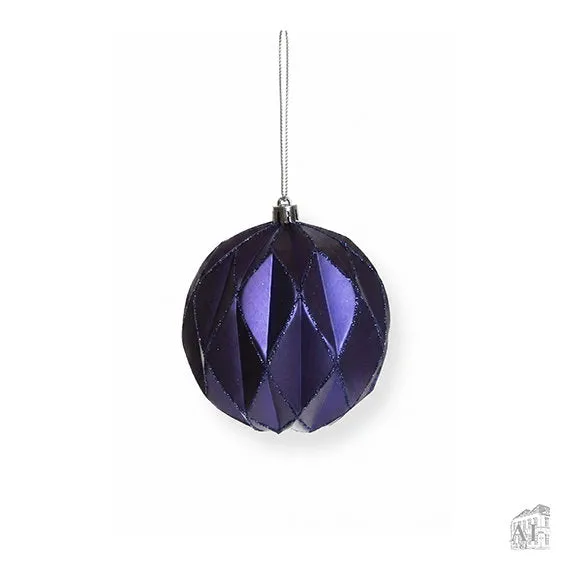 Det Gamle Apotek Blue Christmas baňka modrá 10 cm plast