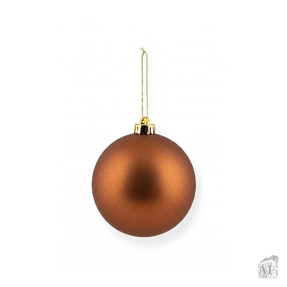 Det Gamle Apotek Christmas baňka 12 cm měděná plast