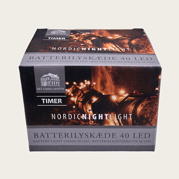 Det Gamle Apotek Lightchain řetěz 40 LED 195 cm zelený