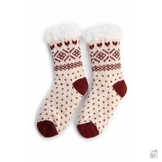 Det Gamle Apotek Socks vánoční ponožka červená 44 cm