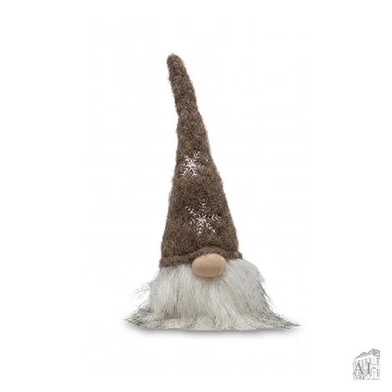 Det Gamle Apotek Gnome látkový skřítek hnědý 30 cm