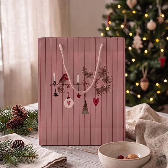 Det Gamle Apotek Giftbag dárková taška zlatá 24 cm
